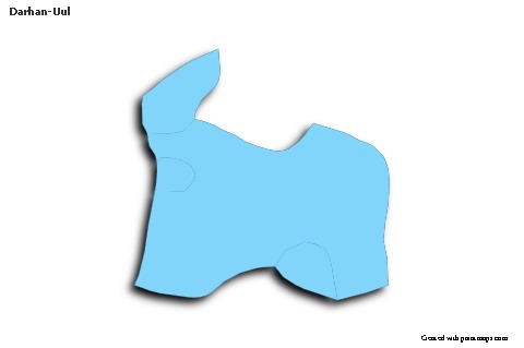 Sample Maps for Darhan-Uul (blue,outline,shadowy)