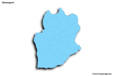 Contoh Peta untuk Dornogovi (biru,garis luar,bayangan)