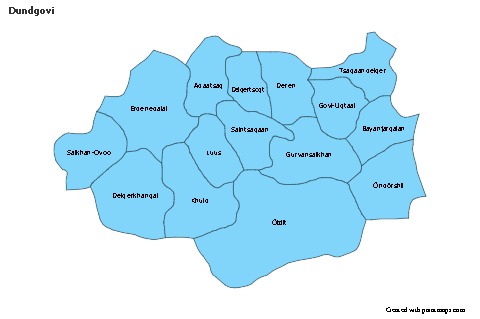 Sample Maps for Dundgovi (blue)