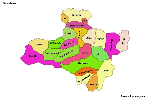 Sample Maps for Dzavhan (colored)