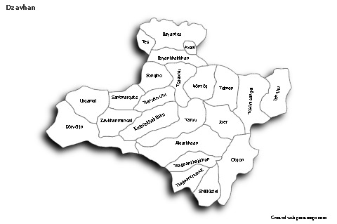Sample Maps for Dzavhan (black-white,shadowy)
