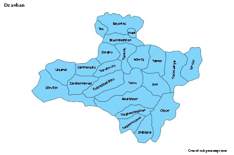 Sample Maps for Dzavhan (blue)