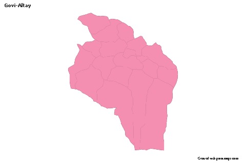 Govi-Altay için Örnek Haritalar (pembe,anahat)