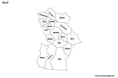 Sample Maps for Hovd (black-white)