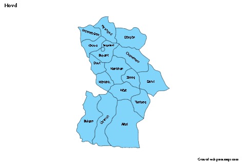 Sample Maps for Hovd (blue)