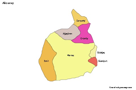 Sample Maps for Aksaray (colored)