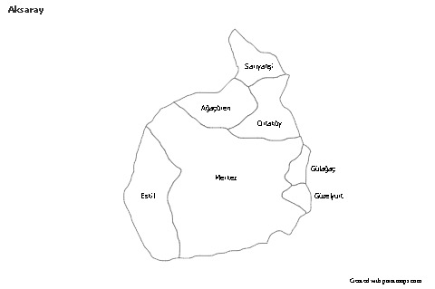 Sample Maps for Aksaray (black-white)