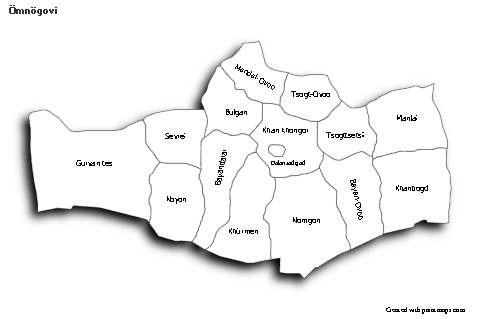 Contoh Peta untuk Ömnögovi (hitam-putih)