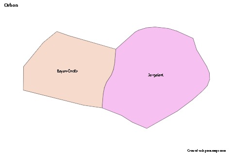 Sample Maps for Orhon (colored)