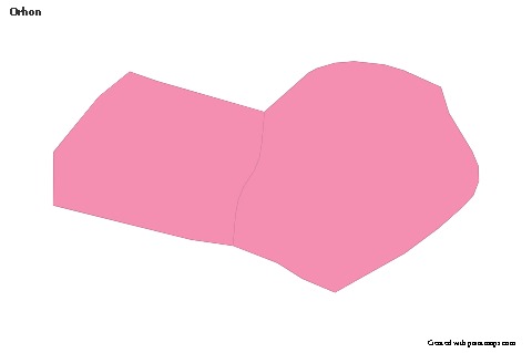 Sample Maps for Orhon (pink,outline)