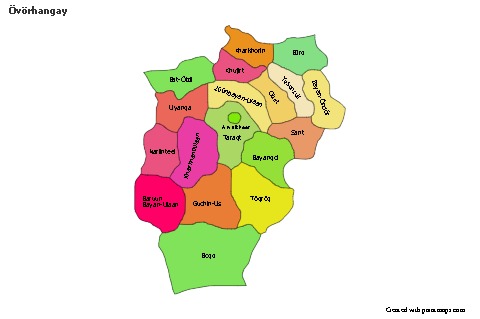 Sample Maps for Övörhangay (colored)