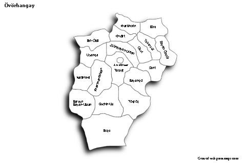 Sample Maps for Övörhangay (black-white,shadowy)