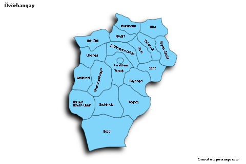 Sample Maps for Övörhangay (blue,shadowy)