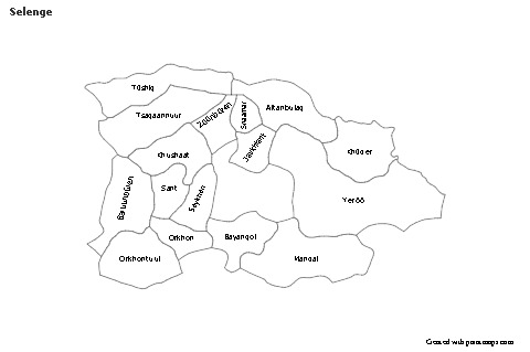 Sample Maps for Selenge (black-white)
