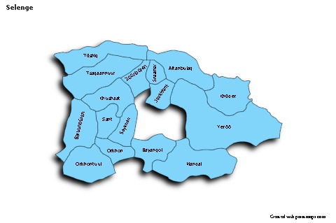 Sample Maps for Selenge (blue,shadowy)