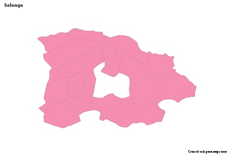 Sample Maps for Selenge (pink,outline)
