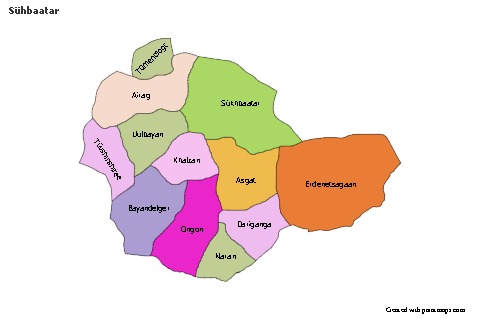 Sample Maps for Sühbaatar (colored)