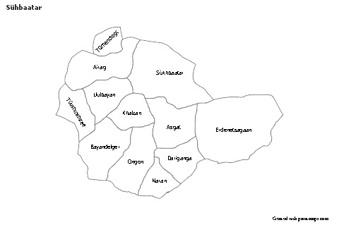 Sample Maps for Sühbaatar (black-white)