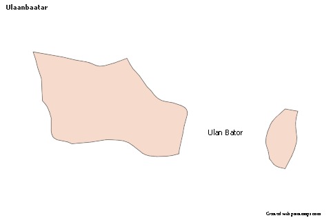 Contoh Peta untuk Ulaanbaatar (berwarna)