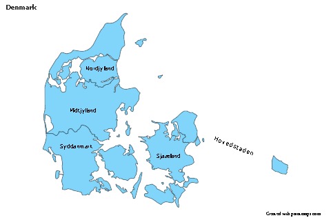 Contoh Peta untuk Denmark (biru)