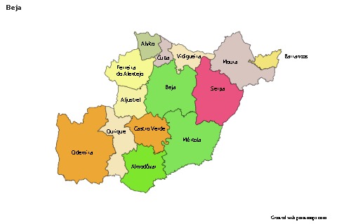 Sample Maps for Beja (colored)