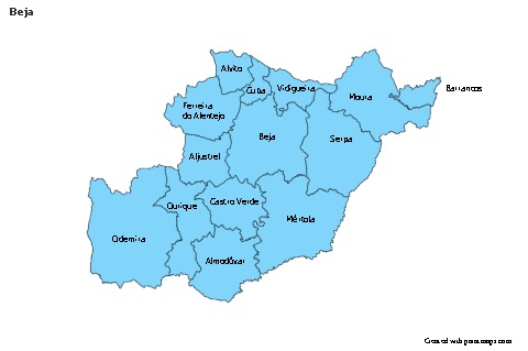 Sample Maps for Beja (blue)