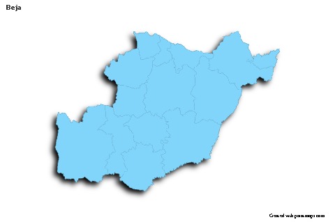 Sample Maps for Beja (blue,outline,shadowy)