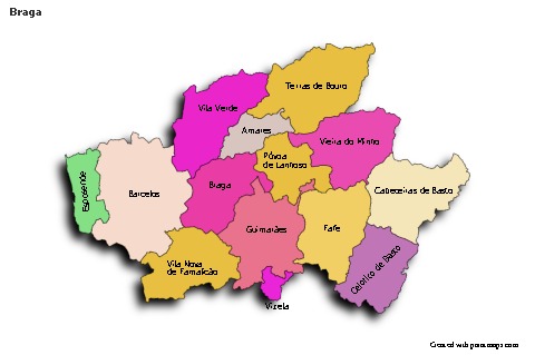 Contoh Peta untuk Braga (berwarna,bayangan)