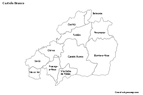 Sample Maps for Castelo Branco (black-white)