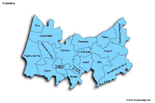 Contoh Peta untuk Coimbra (biru,bayangan)