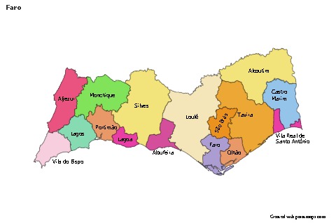 Sample Maps for Faro (colored)