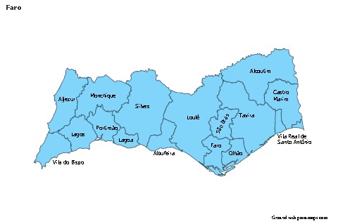 Sample Maps for Faro (blue)