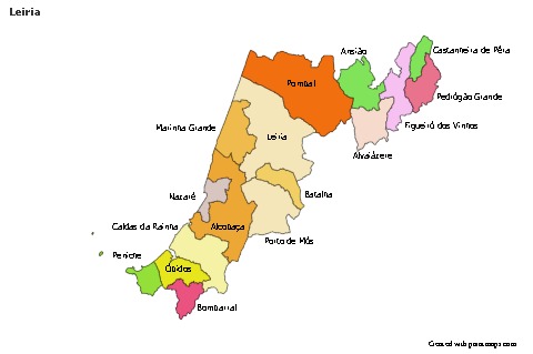 Sample Maps for Leiria (colored)