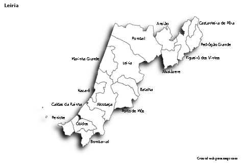 Sample Maps for Leiria (black-white,shadowy)