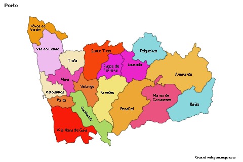 Sample Maps for Porto (colored)