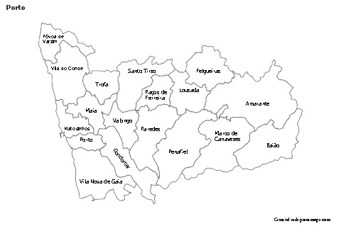Sample Maps for Porto (black-white)