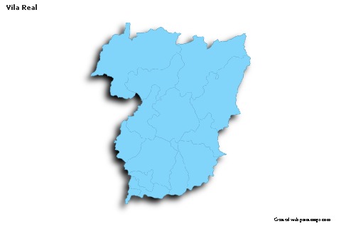 Sample Maps for Vila Real (blue,outline,shadowy)