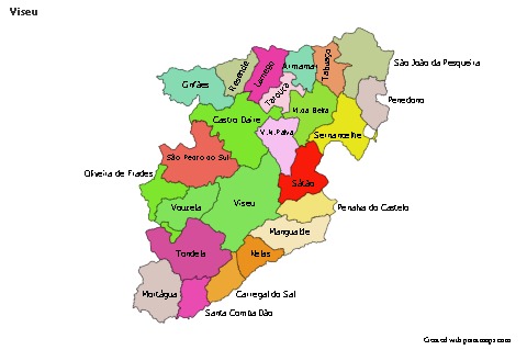 Sample Maps for Viseu (colored)