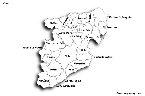 Sample Maps for Viseu (black-white,shadowy)