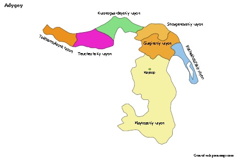 Sample Maps for Adygey (colored)