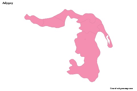 Sample Maps for Adygey (pink,outline)
