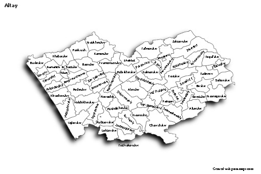 Sample Maps for Altay (black-white,shadowy)