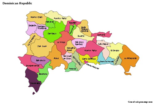 Sample Maps for Dominican Republic (colored)