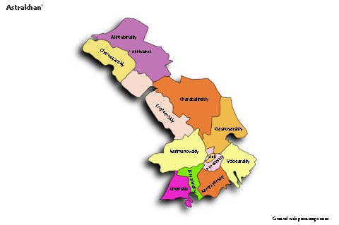 Sample Maps for Astrakhan' (colored,shadowy)