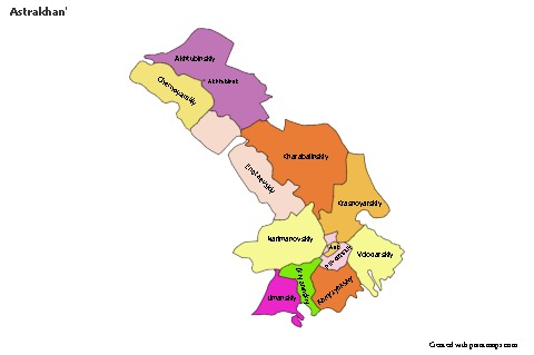 Sample Maps for Astrakhan' (colored)