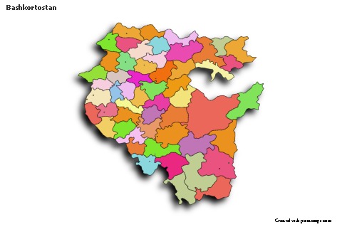 Sample Maps for Bashkortostan (colored,shadowy)