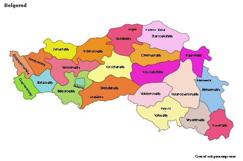 Belgorod için Örnek Haritalar (renkli)