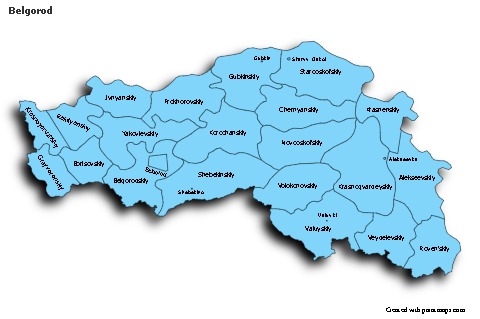 Belgorod için Örnek Haritalar (mavi,gölgeli)