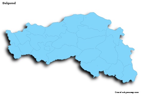 Belgorod için Örnek Haritalar (mavi,anahat,gölgeli)