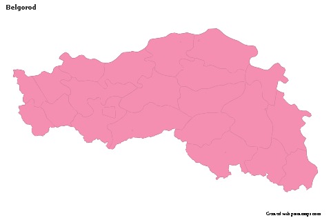 Belgorod için Örnek Haritalar (pembe,anahat)
